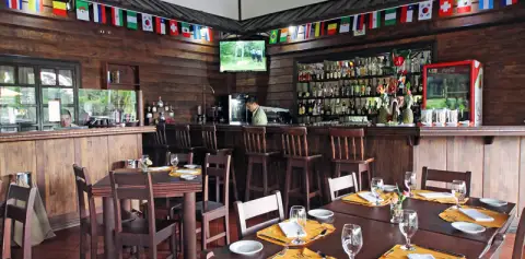 Bar at Volcano Lodge