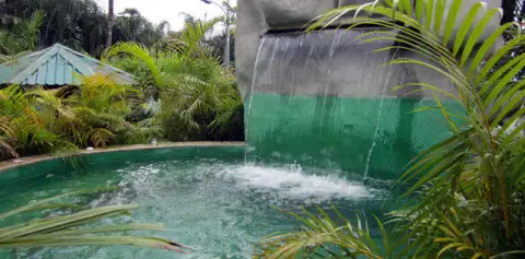 Waterfall at Paradise Hot Springs