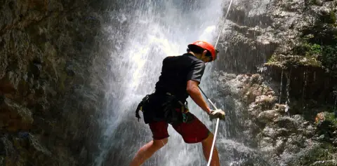 Rappelling Down Waterfalls Costa Rica