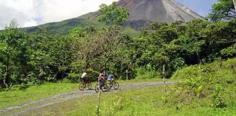 Mountain Biking from the Arenal Volcano to Monteverde