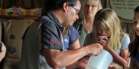 Tasting Sugar Cane Juice on Don Juan Coffee Tour Monteverde