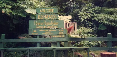 Santa Elena Cloud Forest Reserve Costa Rica Main Entrance