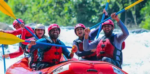 Rafting Team Celebration Costa Rica
