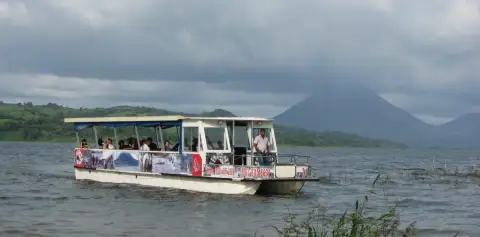 Boat Taxi Arenal Lake with Volcano View